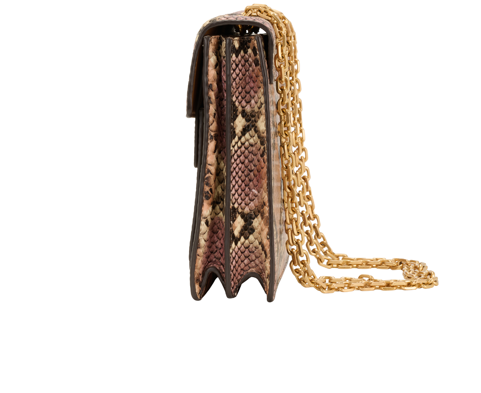 Gemini Link Shoulder Bag, &pound;150, Handbags, Pink, Leather, Bottom view